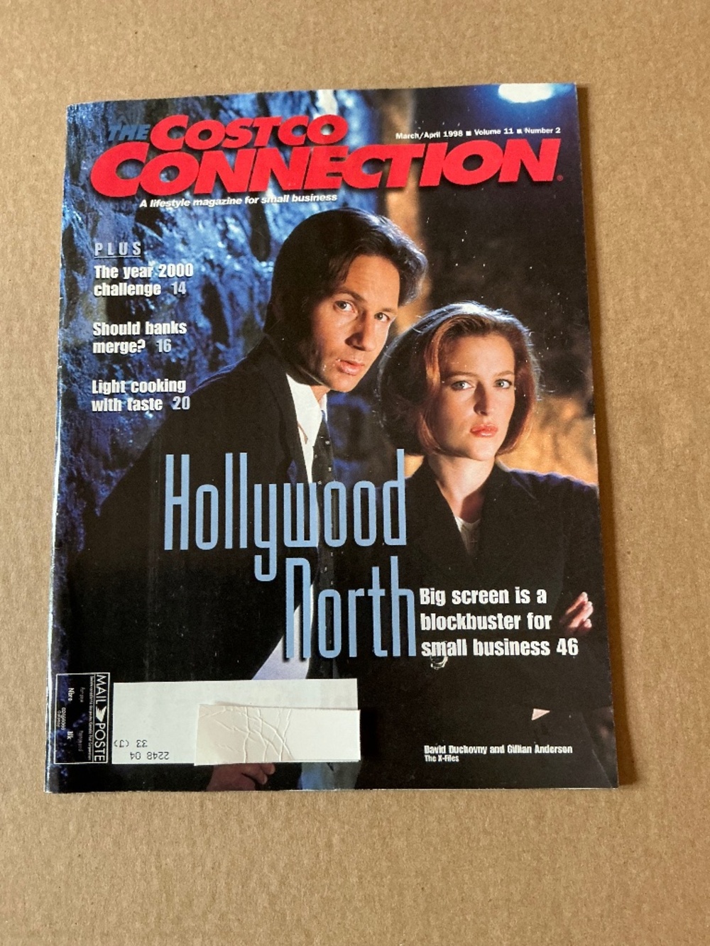 Costco Connection Magazine X-Files Cover Gillian Anderson 1998